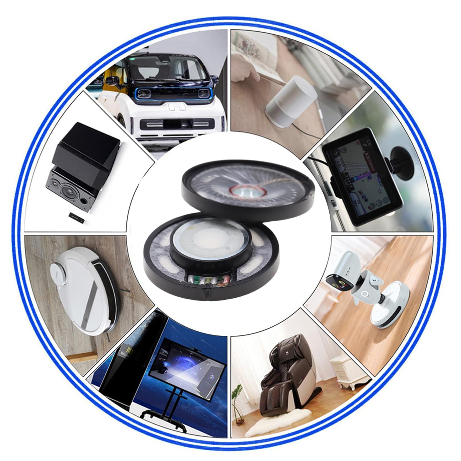 2Pcs 50MM Headphone Speakers Unit Loudspeaker Replacement Parts 112db 32ohm Headphone Driver Subwoofer Headsets