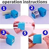 Vista 5 de Dispensador de rollos de sellos KUQILEY