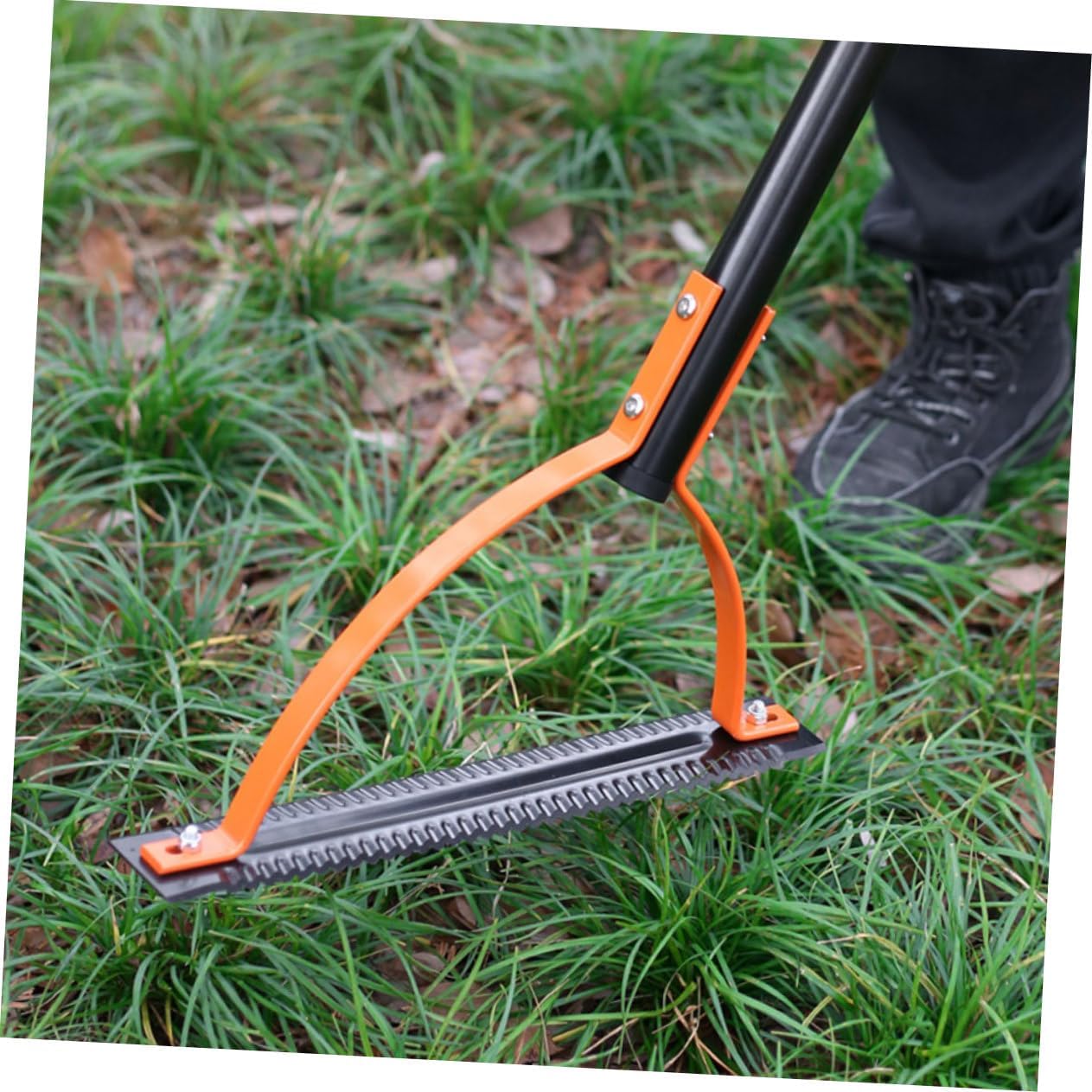 Manual Grass Metal Cutter Double-Edged Heavy Duty Easy to Use Ideal for Lawns Gardens