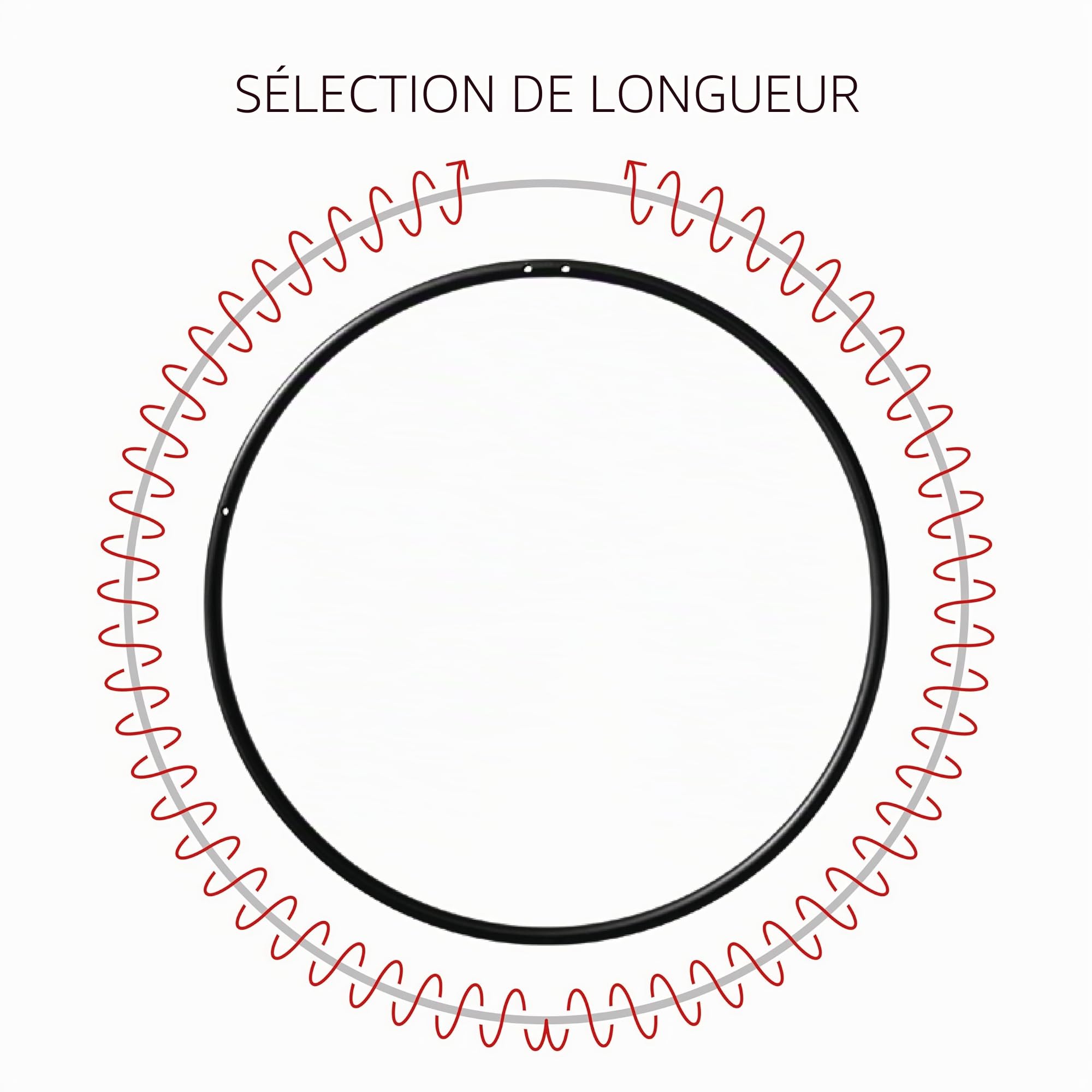 Play Juggling - Cerceau aérien pour Les disciplines aériennes et l'acrobatie - Diamètre 85 à 110 cm - Fixations : Plaque, Crochet, Sangle, Poutre et Plafond - pour l'acrobatie, la Lyre, Le Yoga