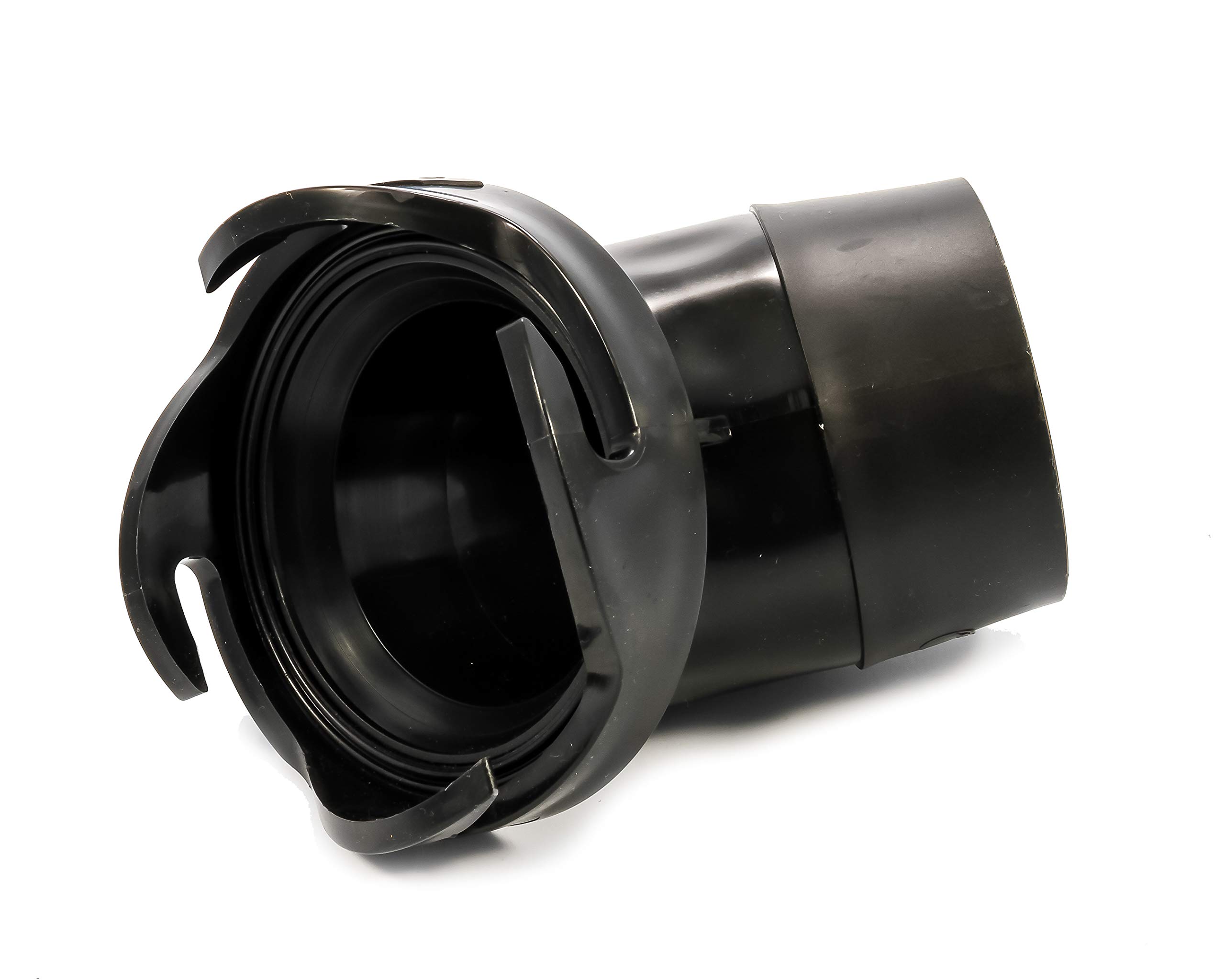 Camco 39403 45 Degree Hose Adapter Sewer Fitting,Black,3 Inch