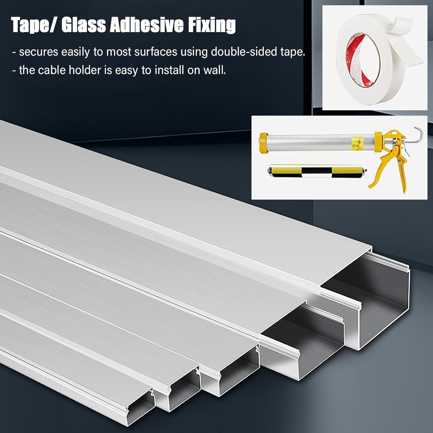 Canaleta de cable impermeable para uso comercial y residencial, protector de cable de aleación de aluminio con diseño ranurado, longitud, cubierta de alambre resistente