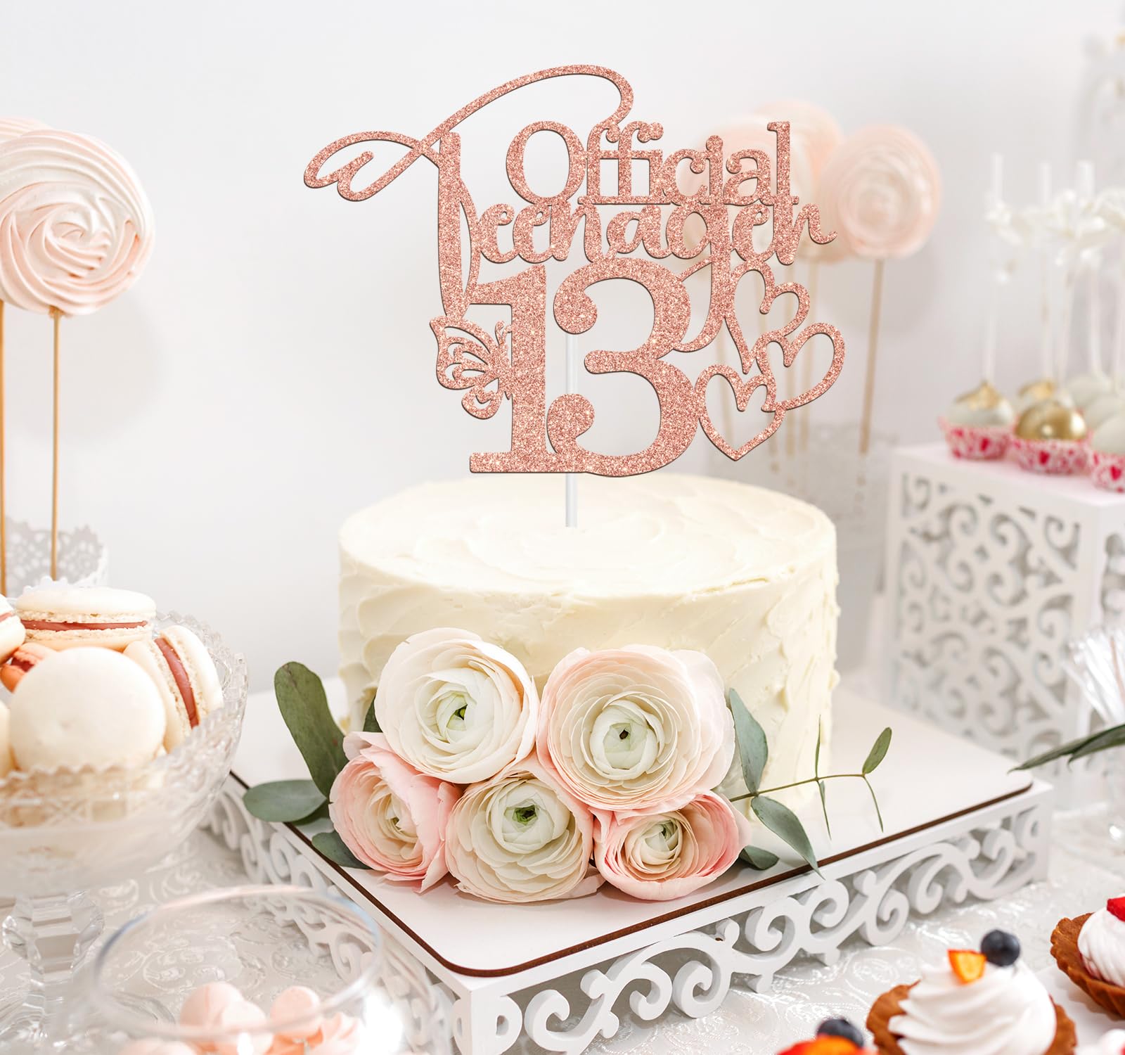 Joyeah Décoration De Gâteau Officielle Pour Adolescent - Thème Du Jeu à Paillettes - Décoration De Gâteau D'anniversaire Pour Enfants - Rouge