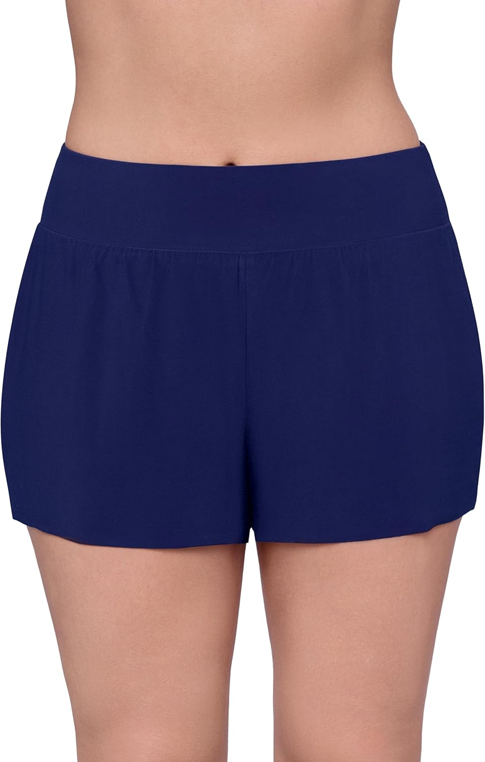 Aqua Green Women's High Waist Beach Swim Short Bottom