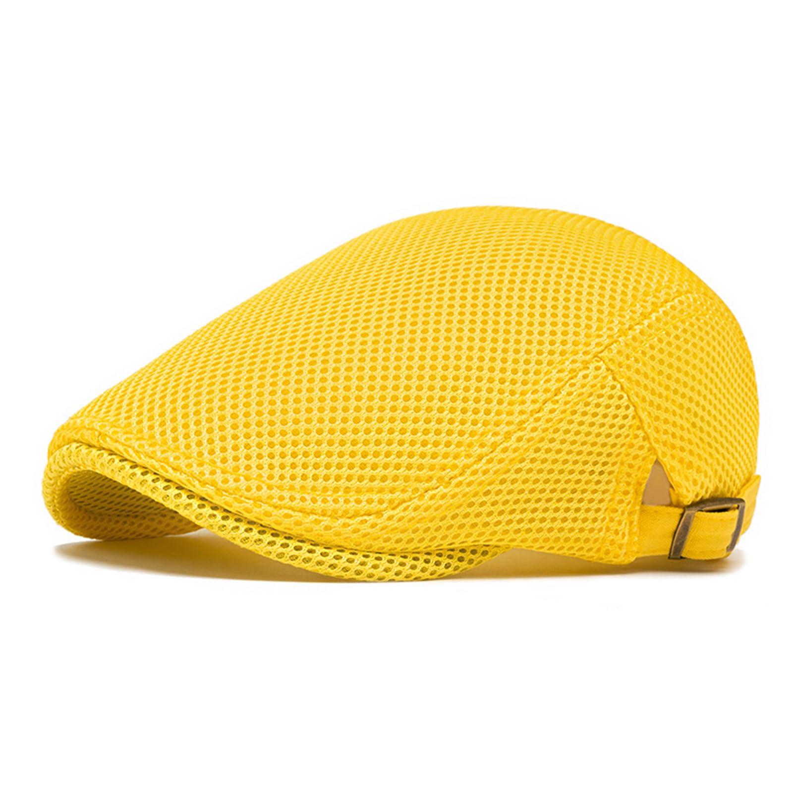 meioro Mens Breathable Mesh Summer Hat Adjustable Flat Cap Newsboy Beret Ivy Cap Irish Cabbie Fishing Hats