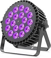 Vista 1 de Luces LED de Escenario 12X18W RGBWAUV 6en1 Luces Par Can de Iluminación Par con Control DMX Activadas por Sonido Uplights para Eventos Iglesia DJ