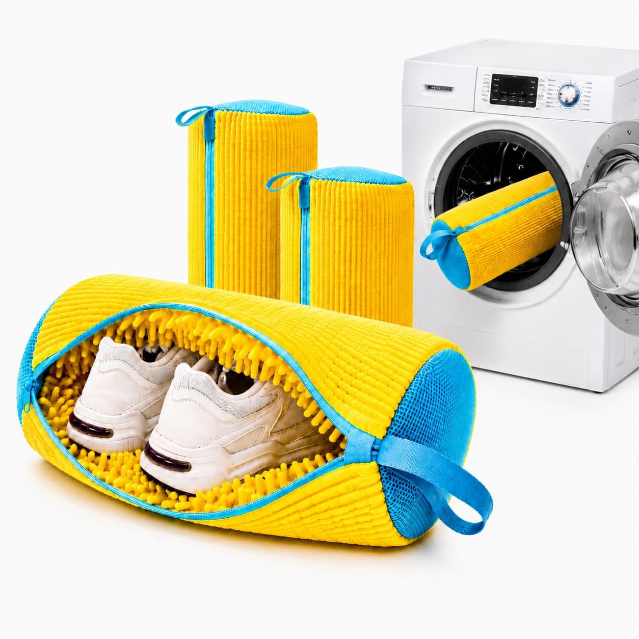 Shoe Washing Machine Bag for Laundry – Sneaker Wash Bags with Invisible Zipper, 360° Plush Cleaning Mesh Container for Shoes, Reusable Laundry Bag for Sneakers – Washer & Dryer Safe-image-17