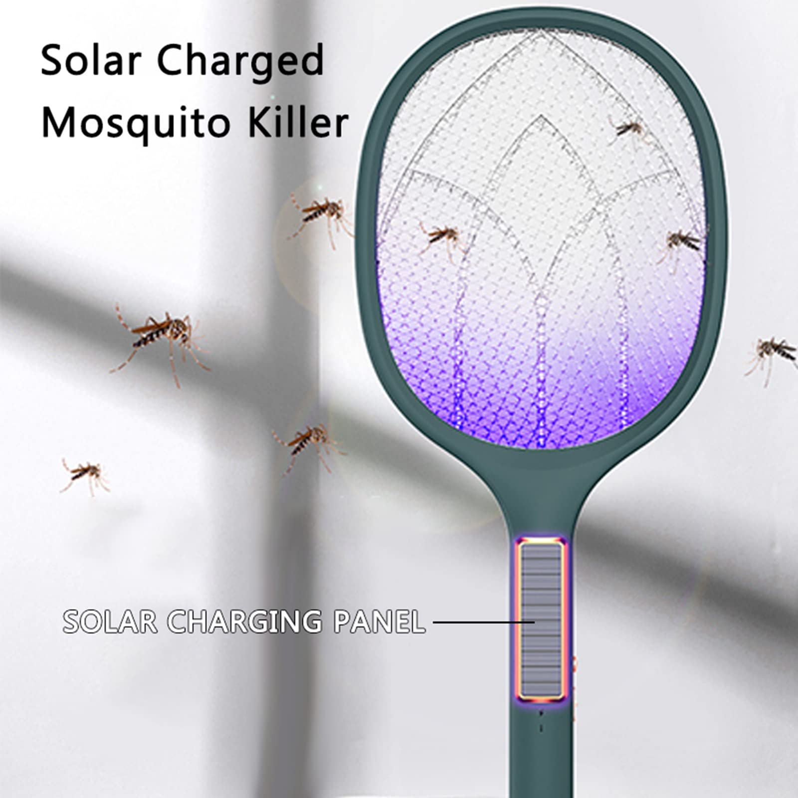 Tapette à Moustiques électrique Rechargeable Par USB, Contrôle Des Mouches Mural Portable