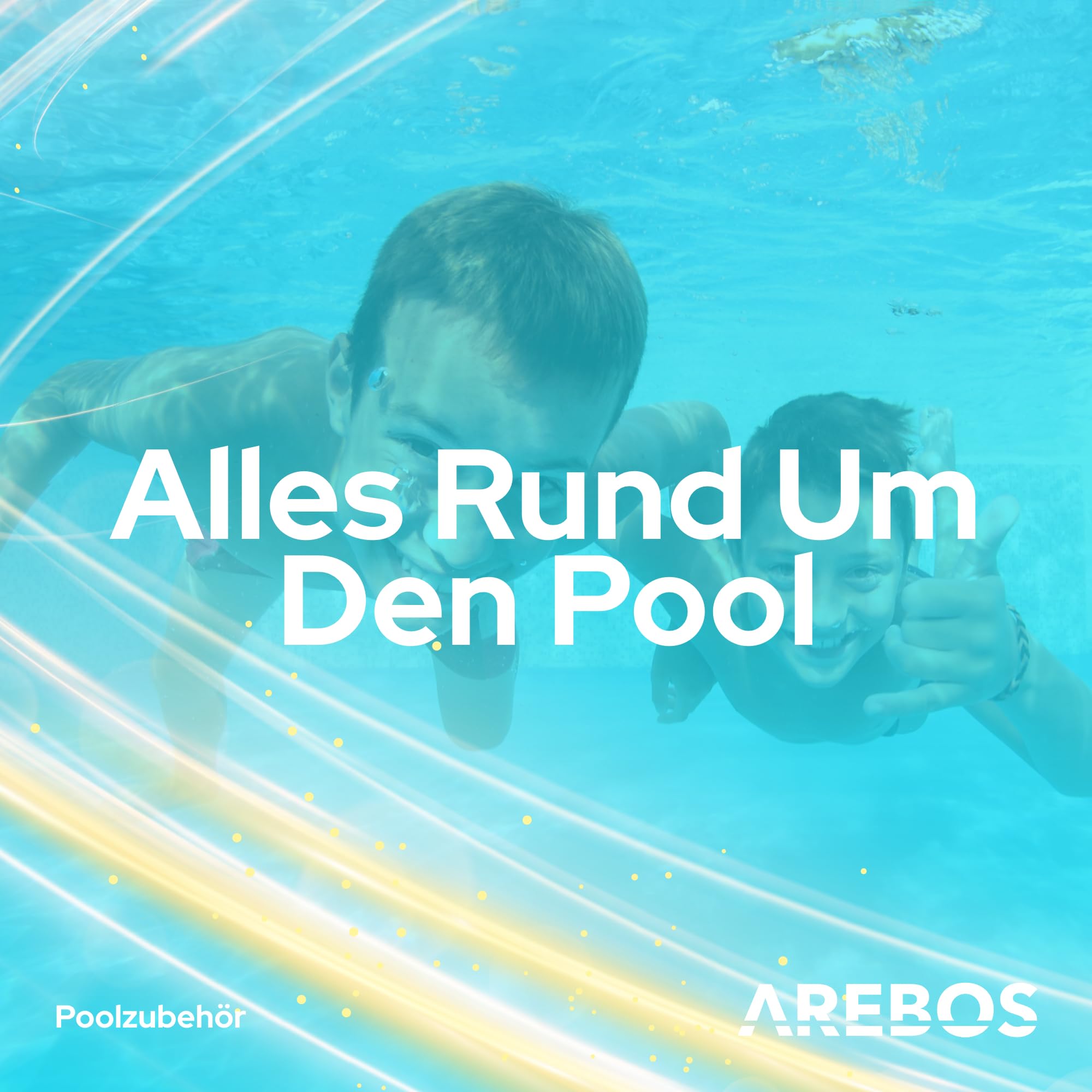 Arebos Thermoabdeckung Whirlpool | Ø 140 cm ungefüllt, Ø 130 cm aufgeblasen