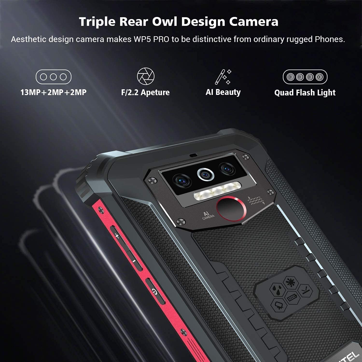 OUKITEL WP5 PRO タフネススマートフォン Amazon.com: OUKITEL WP5 Pro - Teléfono celular resistente, 4 GB+64
