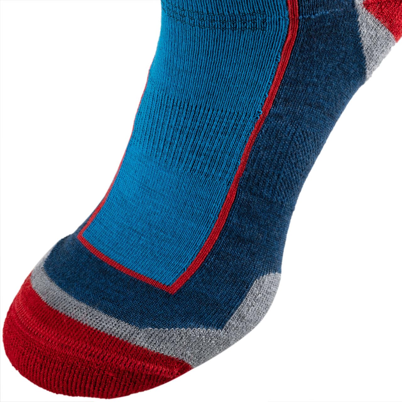 Alpinus Skarpety merino coolmax Sveg Low niebiesko-czerwone para FI18451