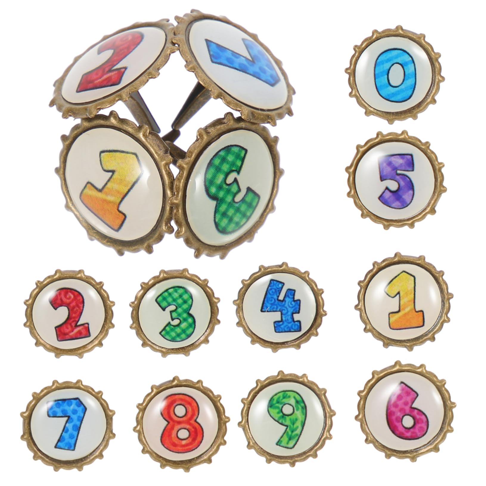 Beatifufu DIY Craft Supplies 100pcs Decorative Brads Mini Nails for Craft Projects