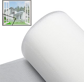 Fly Screens for Windows Fly Screen Mesh to Keep Bugs Out 118x47 Inch DIY Fly Bug Mosquito Net Window Fly Screen for Windows Screens