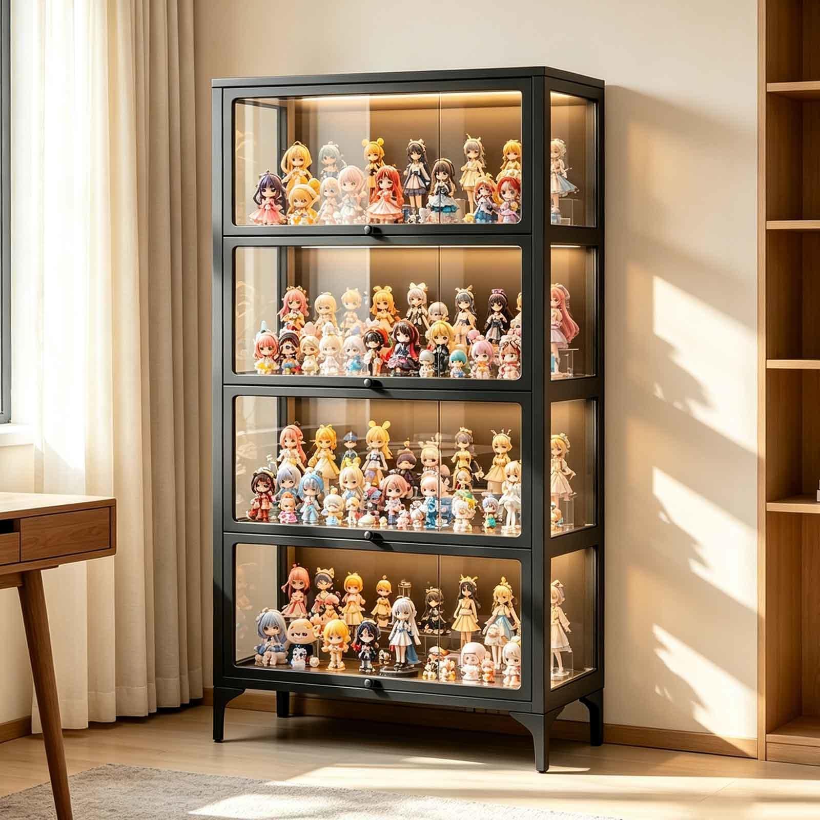 Estanteria con Puertas Vitrina Expositora para Colecciones Prateleira