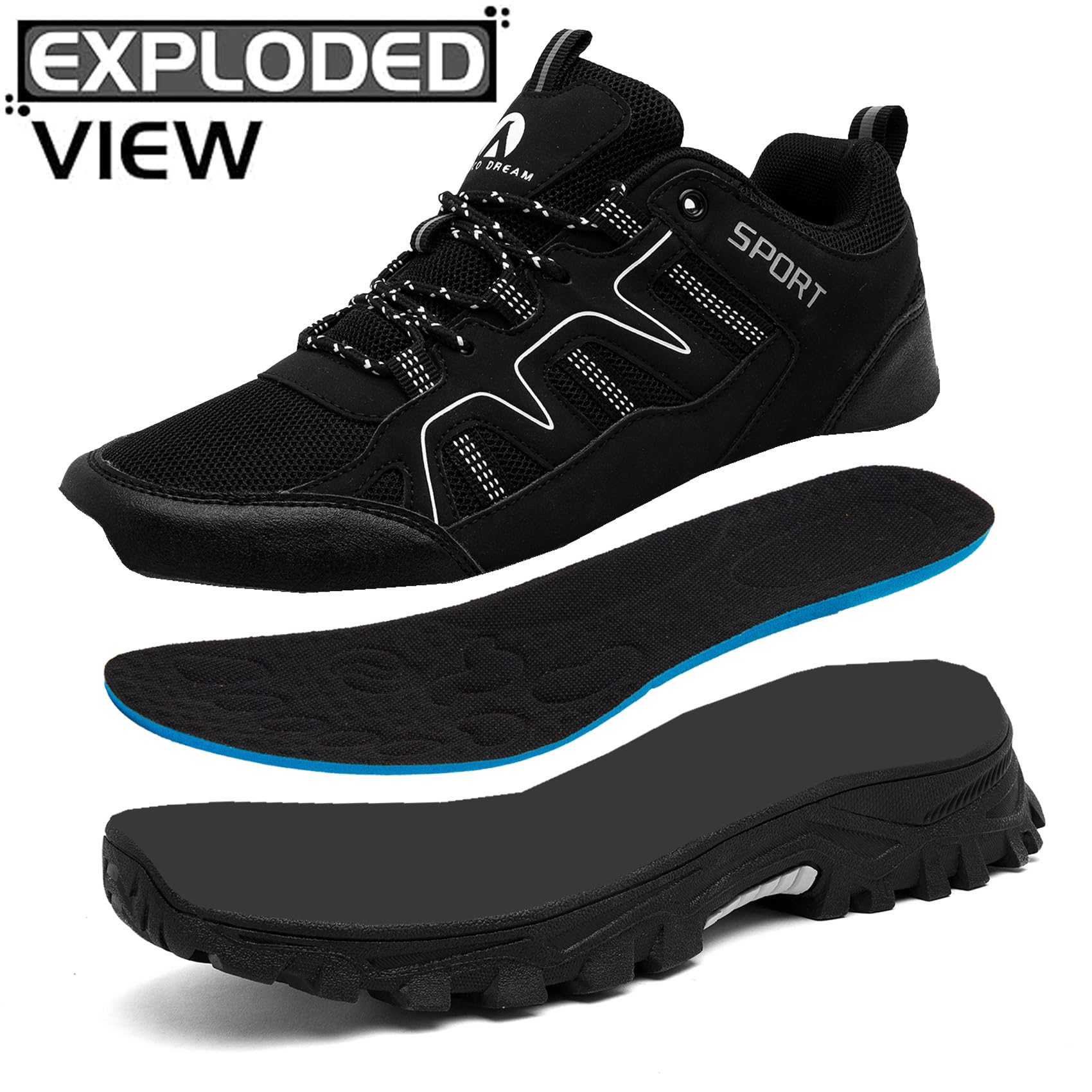 Scarpe da Trekking Uomo Donna Scarpe da Escursionismo Arrampicata Sportive All'aperto Traspiranti Antiscivolo Calzature da Passeggio