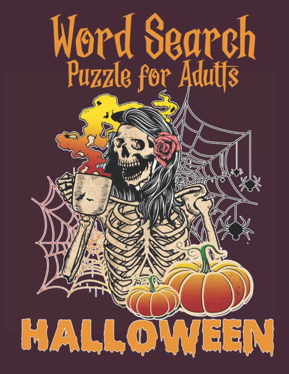 Halloween Word Search Puzzle For Adults Large Print Word Search ...