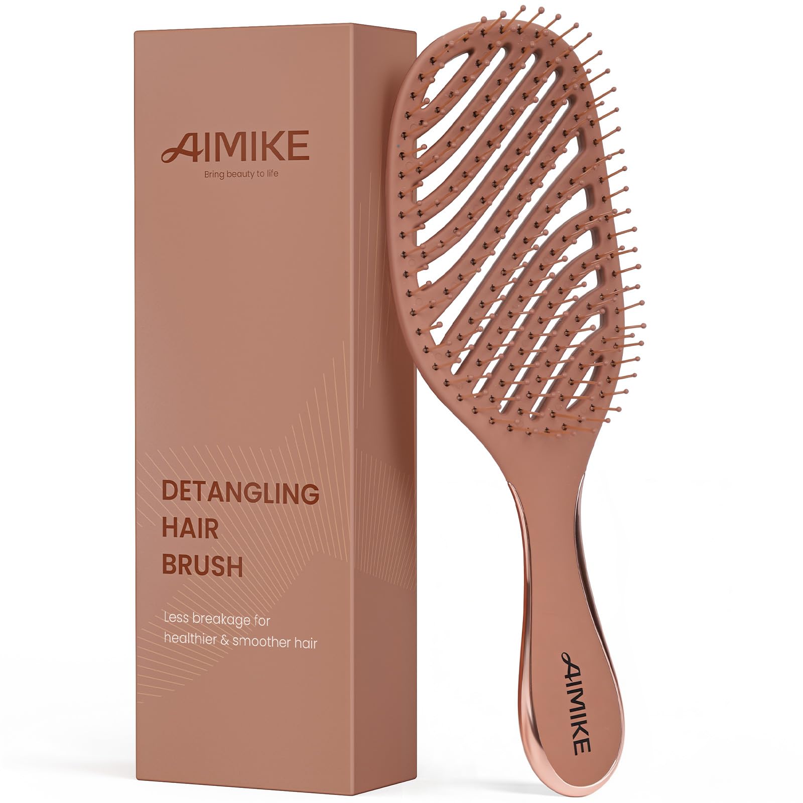 Amazon | AIMIKE デタングリングブラシ 柔らかい髪用 ヘアブラシ