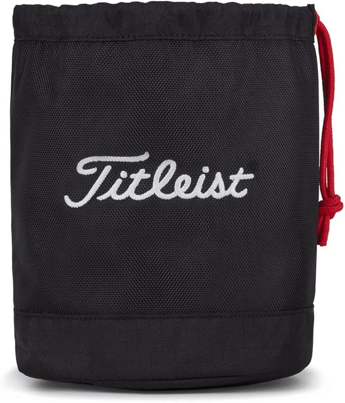 Titleist Golf Range Bag Black/Red Sports & Outdoors