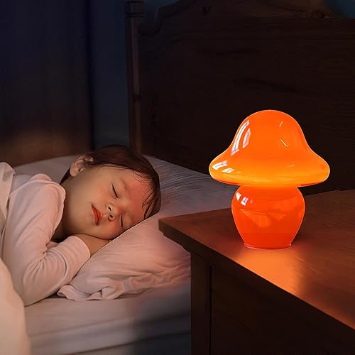 Miniatura 4 de Anykonio Lámpara de hongo naranja