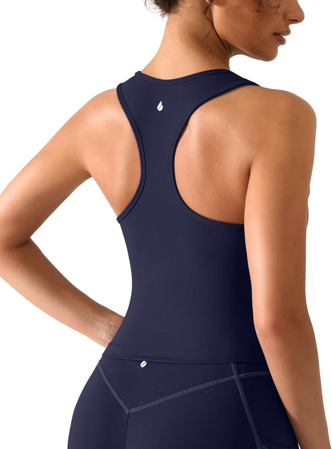 BRXL Padded Workout Racerback Tank Tops for Women with Built in Bra Athletic Buttery Soft Scoop Neck