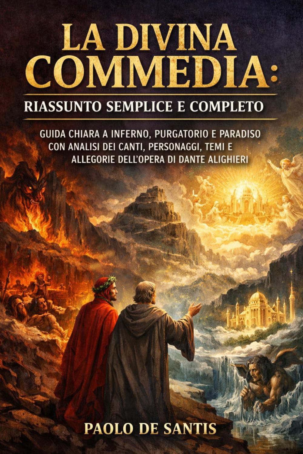 La Divina Commedia: Riassunto Semplice e Completo: Guida chiara a Inferno, Purgatorio e Paradiso con analisi dei canti, personaggi, temi e allegorie ... (La Letteratura Italiana Spiegata Semplice)