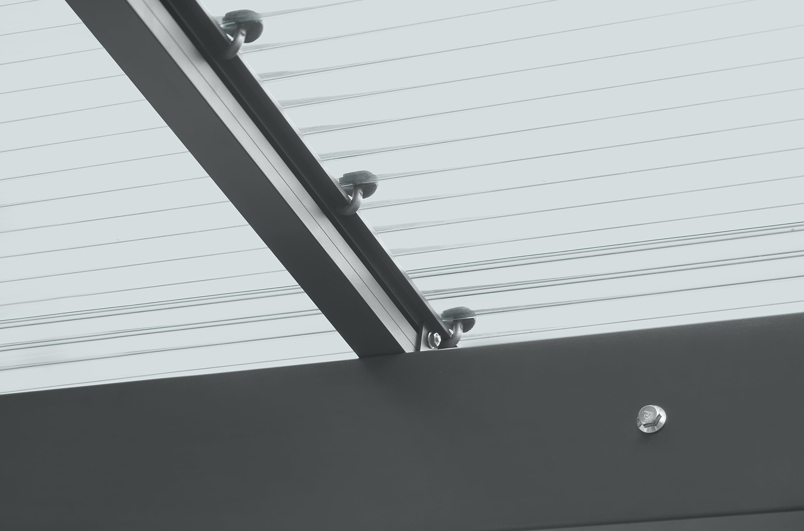 XIMAX Wing Carport Anthrazit, 531 x 275 x 283 cm, Komplettbausatz