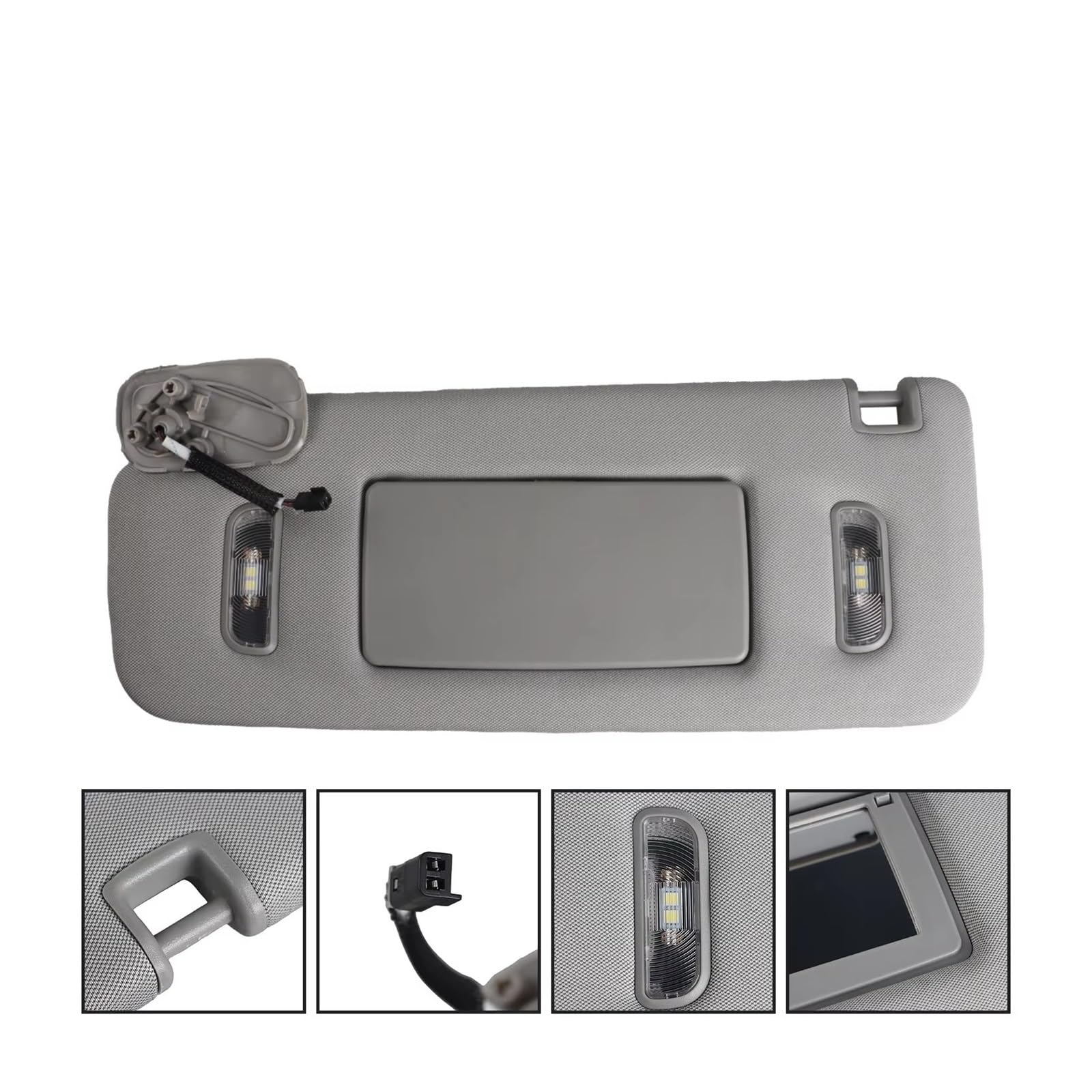 Frontscheibe Thermomatte Für Chevy Für Silverado 1500 2500 3500 2015 2016 2017 2018 2019 Links Fahrer Rechts Sonnenschirm Auto Sonnenblende(Gray Left Side)