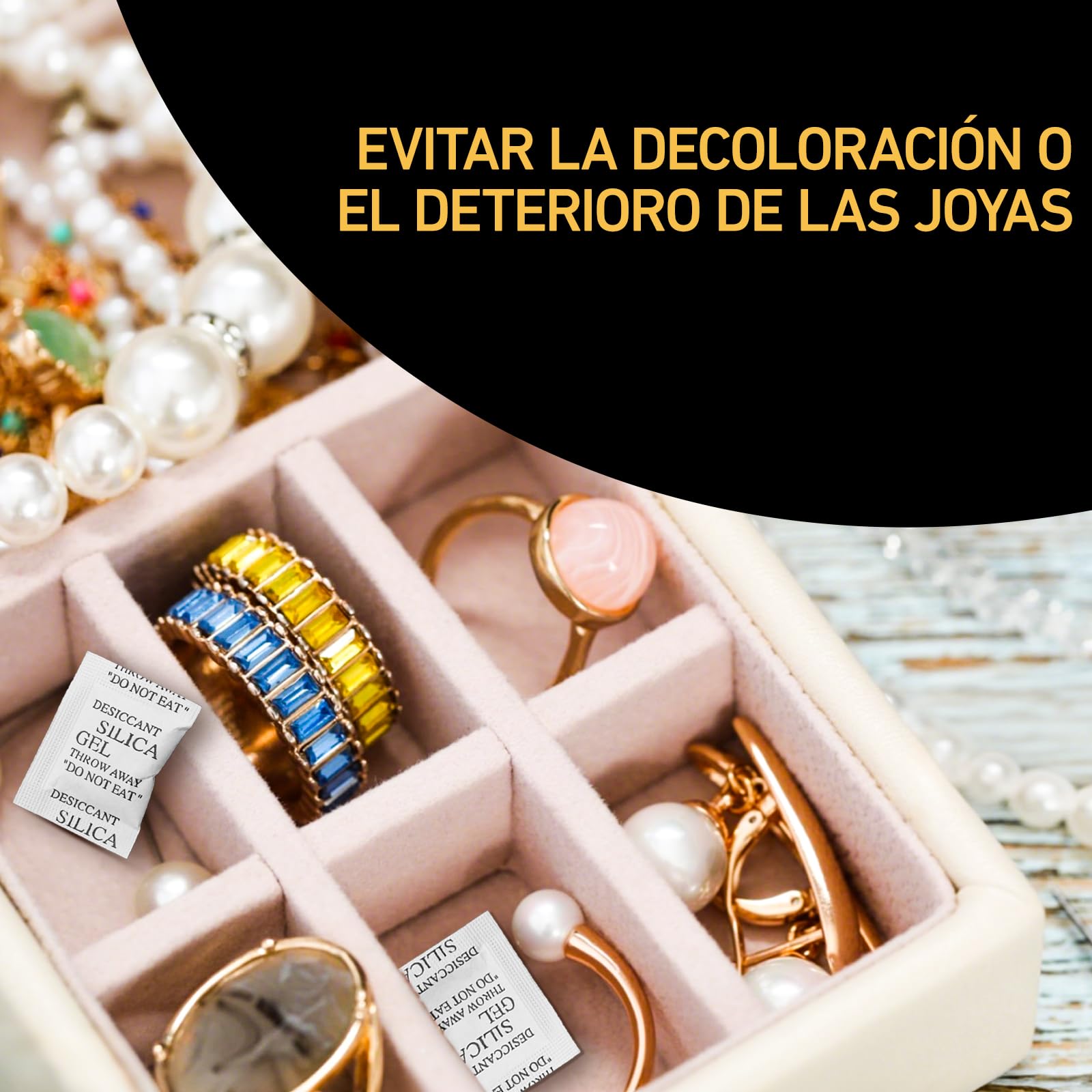 XIANGLONGY 1g x 100 Pcs Bolsas de Gel de Silice, Silica Gel Bolsitas, para Cajones de Ropa y Zapateros, Adecuadas para Eliminar Olores de Humedad y Moho