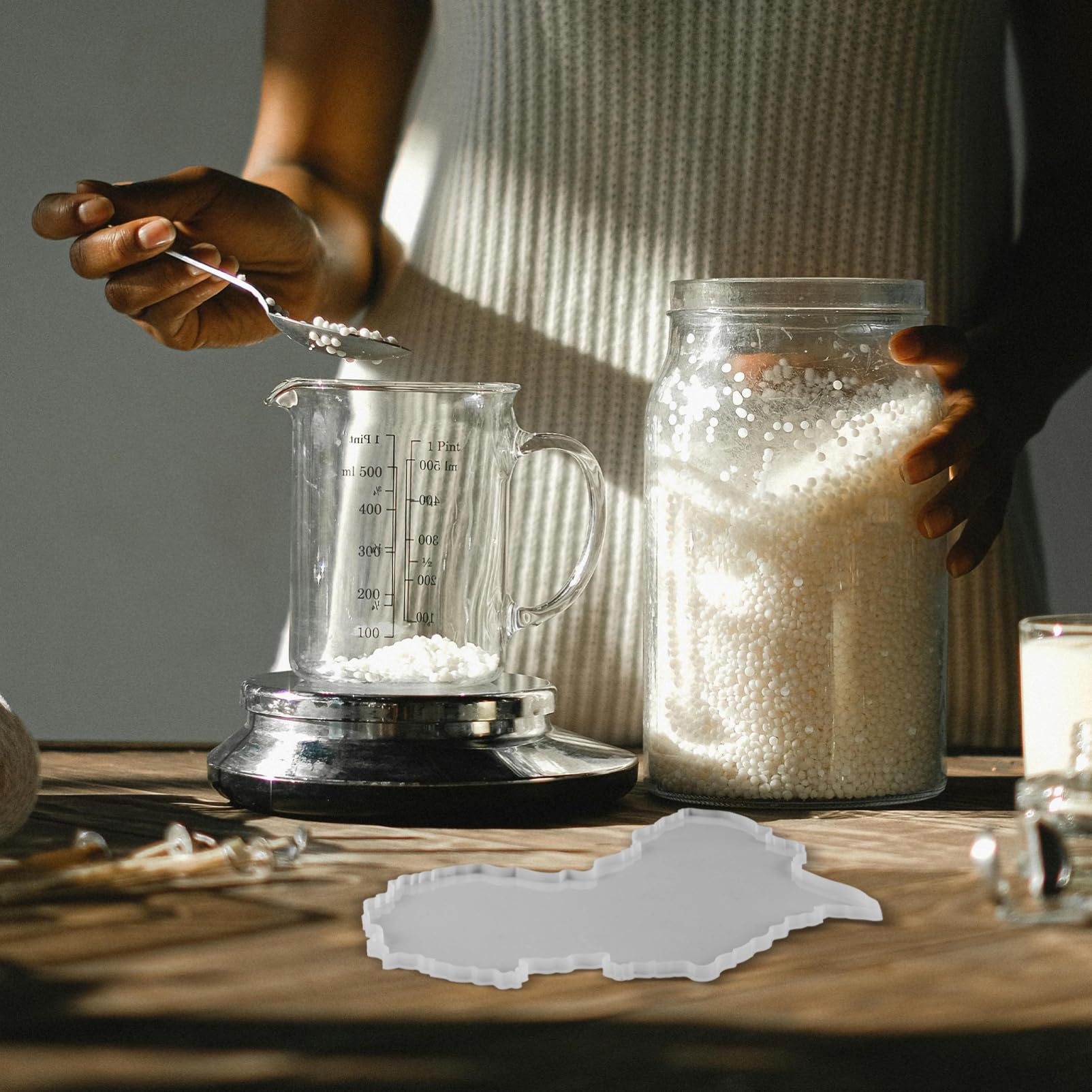 Lurrose 2 Stück Silikon Gussform Karte Diy Silikonform für Schmuckherstellung Vielseitige Verwendung für Kreative Projekte Sicher für für Persönliche