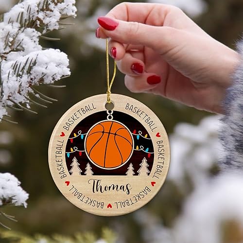 Miniatura 9 de Adorno de golf personalizado, adorno de árbol de Navidad de golfista, regalo de recuerdo, adorno de cerámica de Navidad para golfista, adorno de