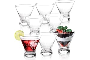 DEAYOU 8-Pack Stemless Glasses Set