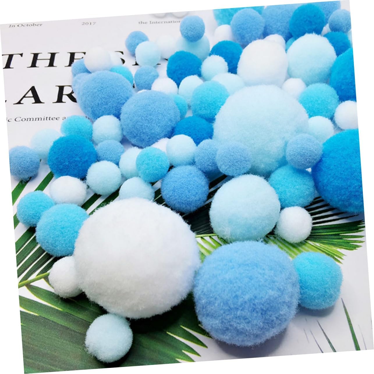 DOITOOL 5pcs Ornaments for Crafts Pompom for Clothing Decoration Soft and Safe Materials for Boys and Girls Art Projects and Accessories