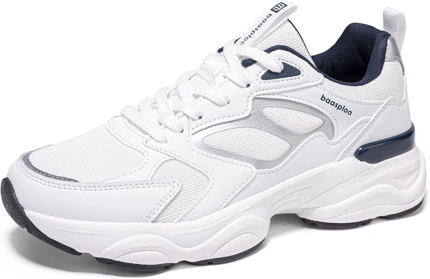 BAASPLOA Women's Casual Fashion Sneakers Lightweight Walking Shoes for Women Workout Gym Sneakers Non Slip Breathable Mesh Tennis Shoes Chunky Retro Dad Shoes
