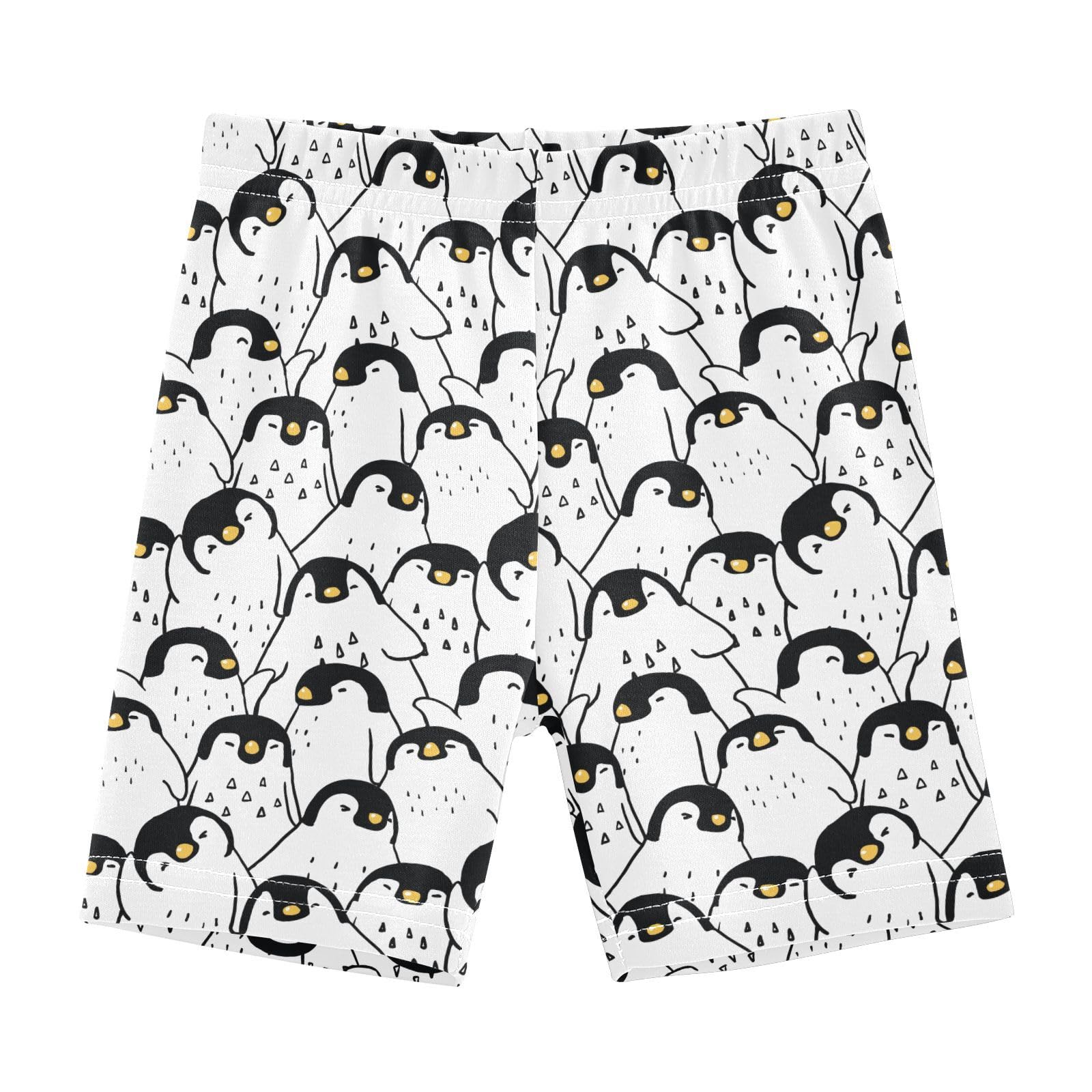 JHKKU Girls Penguin Shorts Cotton Cartwheel Bike Kids Biker Under Dress Dance Short Girl Clothes 5T