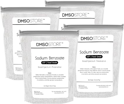 Sodium Benzoate Powder Versatile Preservative for Food, Cosmetics, and More! Enhance Shelf Life, Food Grade, Ensure Freshness, and Safeguard Quality - DIY Projects and Professional Use! - 20lb