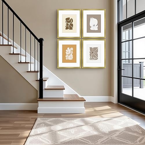 Vista 285 de Frametory, Los marcos de 16 x 20 pulgadas muestran imágenes de 11 x 14 pulgadas con paspartú o fotos de 16 x 20 pulgadas sin paspartú, vidrio Plata