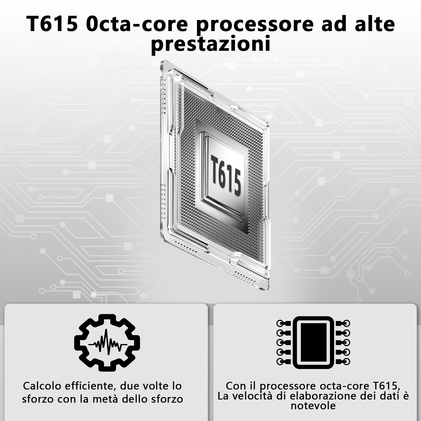 Raemond 10 Inch Android 15 Tablet T615 - Dettaglio