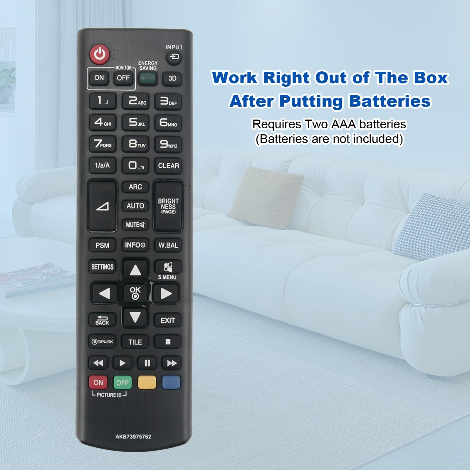 Amazon | AKB73975762 交換用リモコン LG TV デジタルサイネージ 3D TV