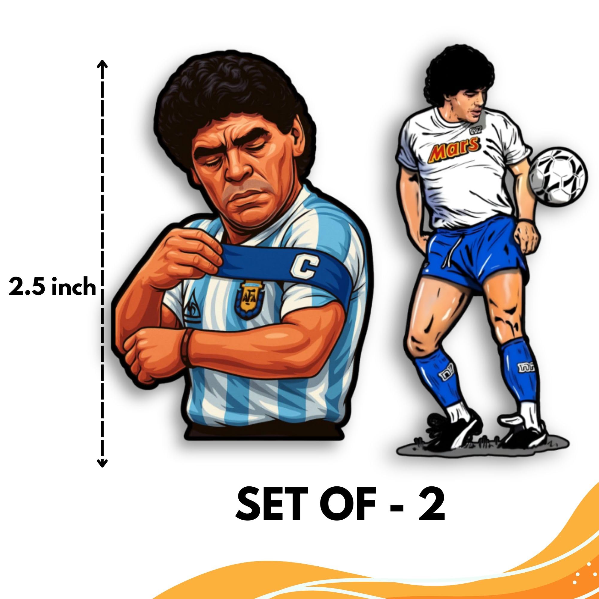 maradona Buy Diego Maradona Fridge Magnet Set of 2 – Premium MDF Magnets
