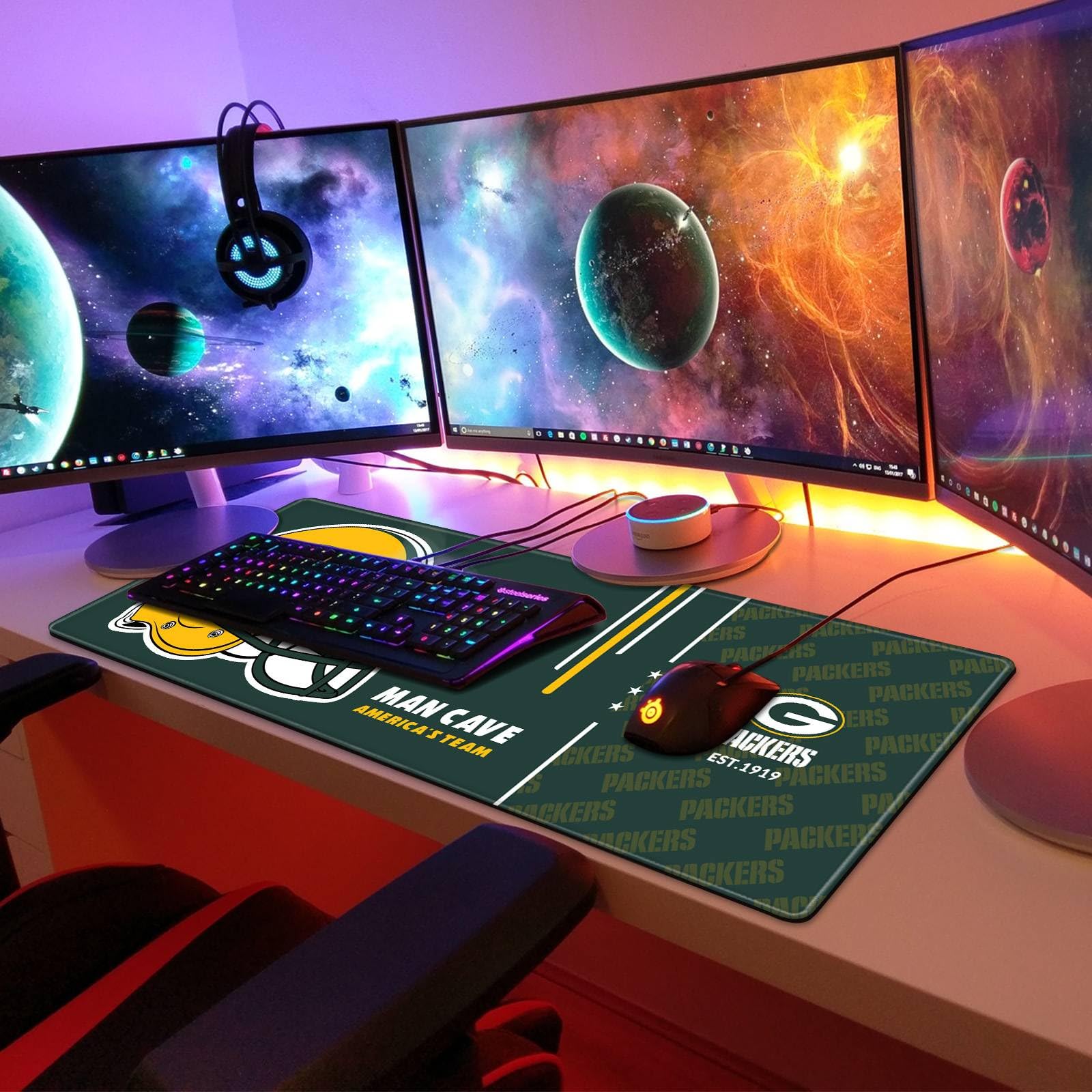 Large Gaming Mouse Map Pad With Nonslip Base, Extended Size, Thick, Waterproof