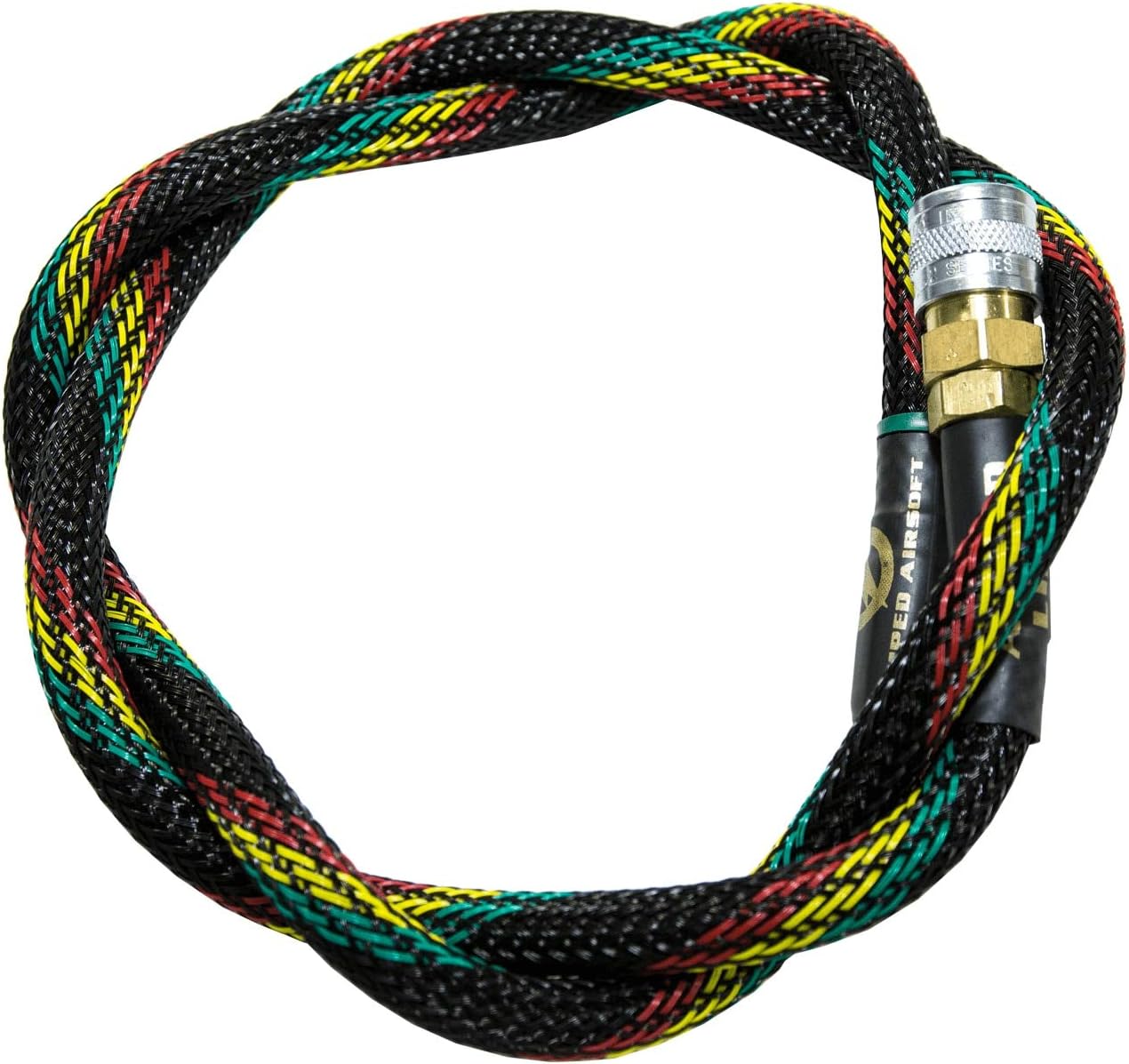 AMPED Airsoft Amped Line | Heavy Weave for PolarStar, Wolverine, and Redline HPA Units 42 Inch Reggae Heavy