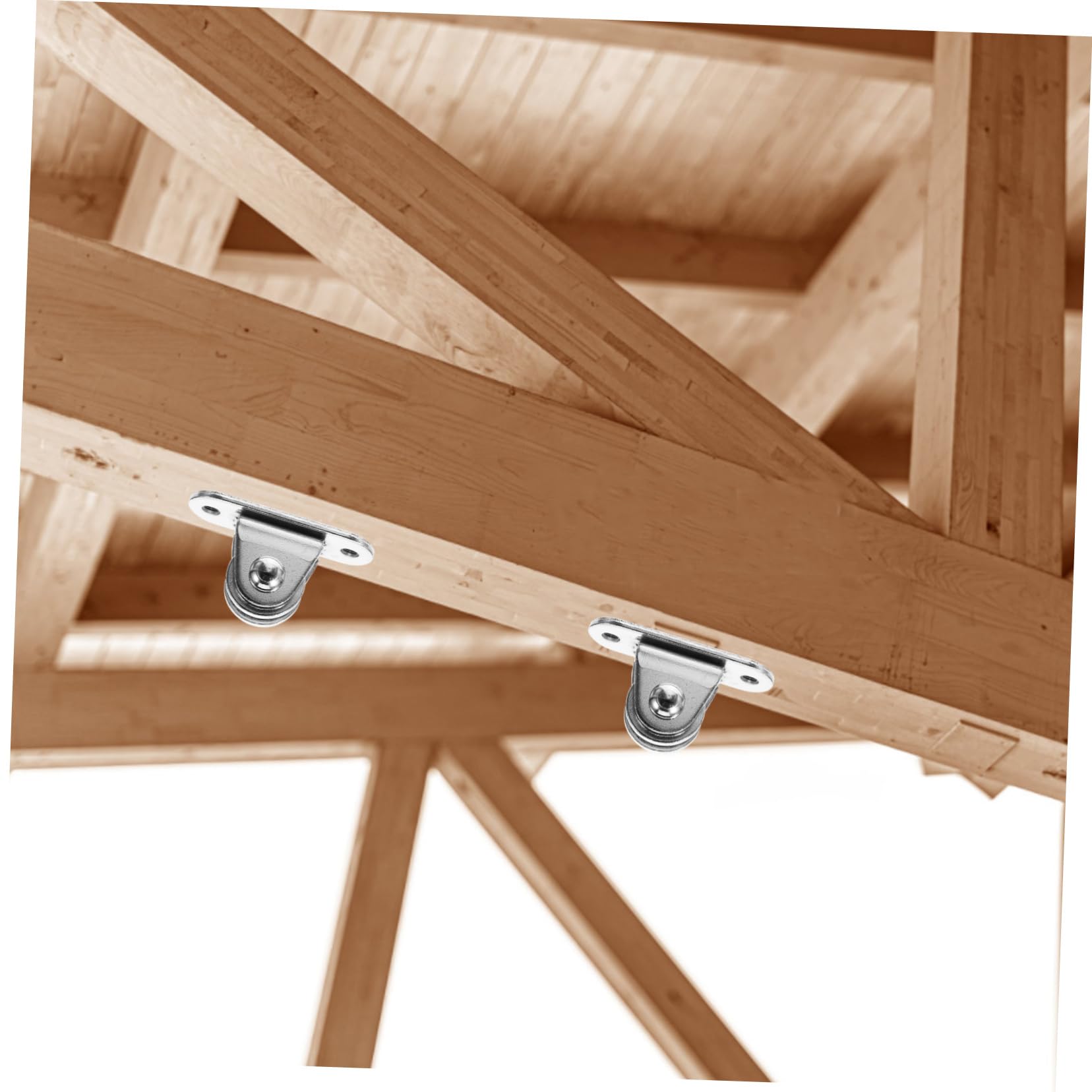 ULTECHNOVO Mini Double Pulley Wheel Pulley System for Rope Silent Roller Heavy Duty Ceiling Curtain Pool Use