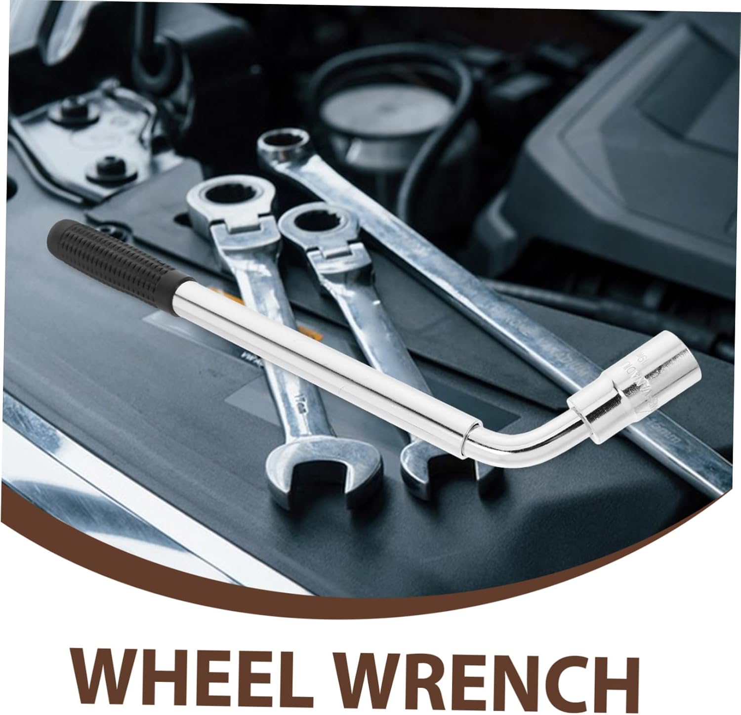 STOBOK Scalable Cross Wrench with Sleeves Design for Easy Use Lightweight and Tire Lug Tool for Cars and Vehicles