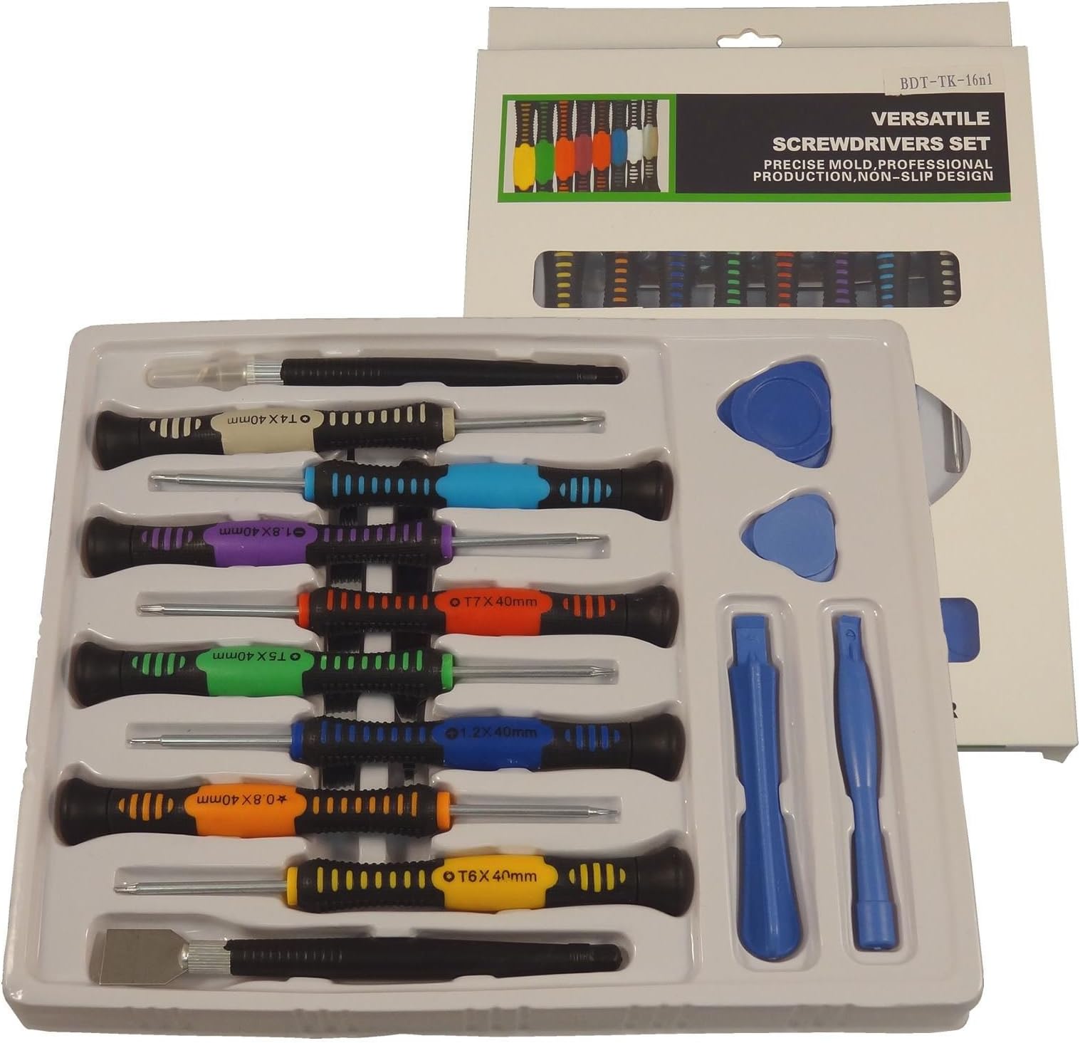 16-n-1 Multi-bit Repair Tools Kit Set Torx Screwdrivers for Pc Laptop Cellphone