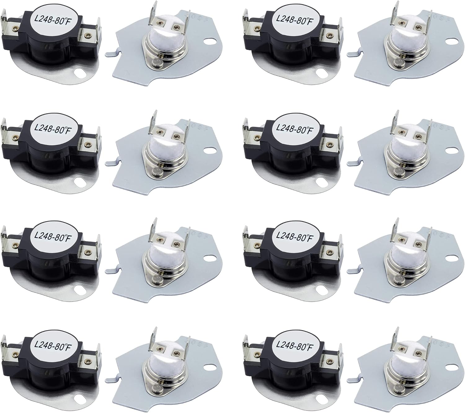 BlueStars 279769 Dryer Thermal Cut-Off Kit Replacement Part by BlueStars - Compatible with Whirpool & Kenmore Dryers - Replaces 3389946 3398671 3977394 695563 AP3094224 3390291 - PACK OF 8