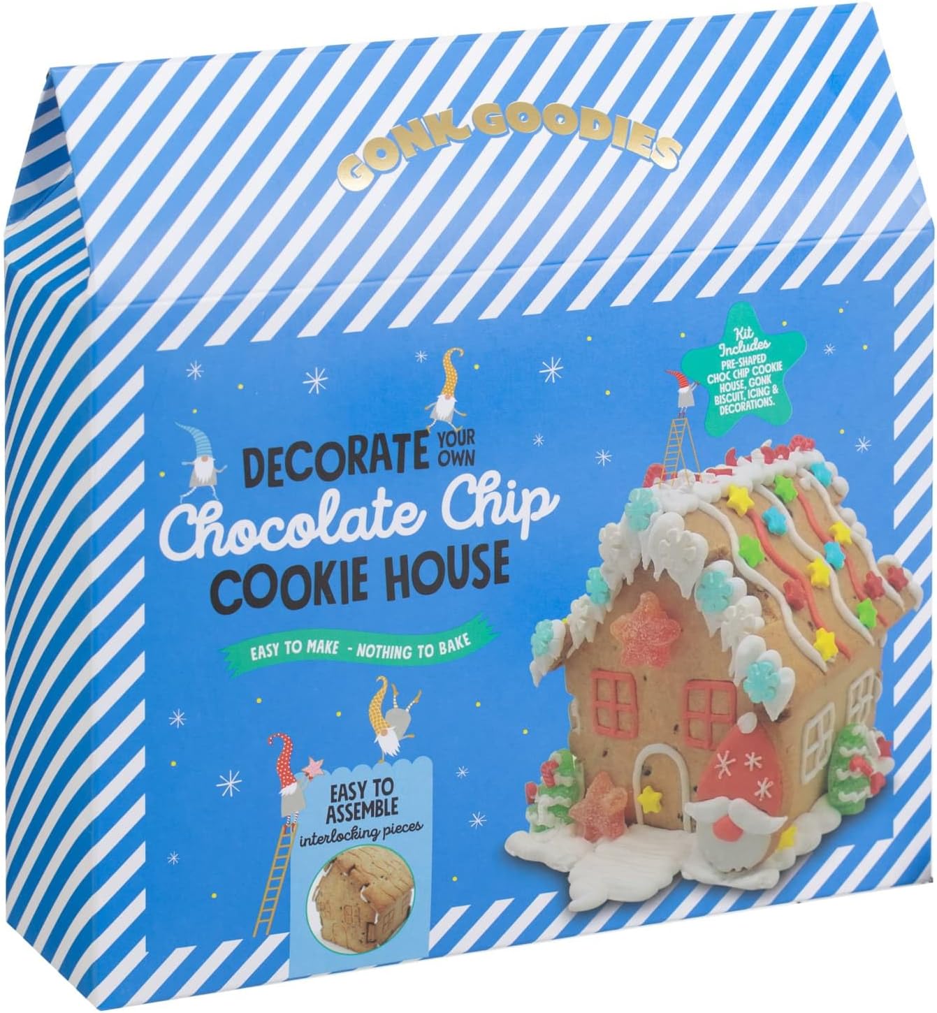 Decorate Your Own Chocolate Chip Cookie House Easy NoBake Kit 416g