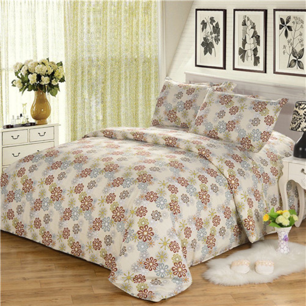 Drap plat coton grand lit twin bed 250x230cm de coton