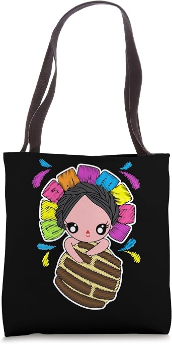 Lele Mexican Doll The patrimonial beauty of Queretaro Mexico Tote Bag