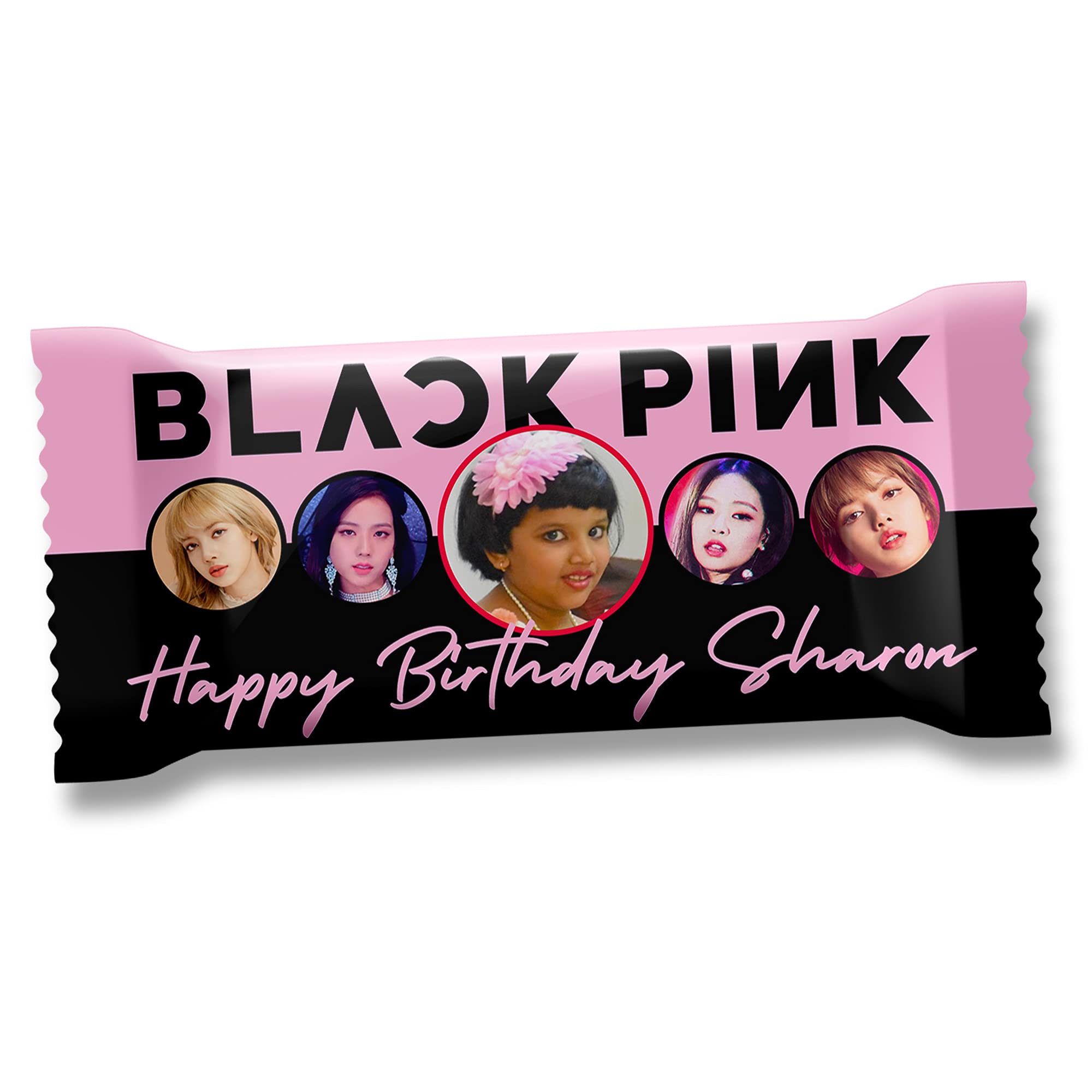 Katha Chocolates BlackPink K-Pop, Personalized Chocolate Large Bar for Sister, Girlfriend, Wife, Niece, Mother (100 grams) (Milk Chocolate)