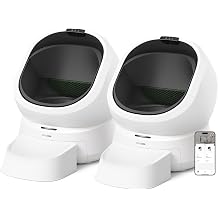 Bundle of PETLIBRO Automatic Litter Box with Extra 40 Count Litter Liners, Auto Odor-Control Self Cleaning Litter Box with Multi-Cats Recognition, Usage Tracking, Safety Sensors